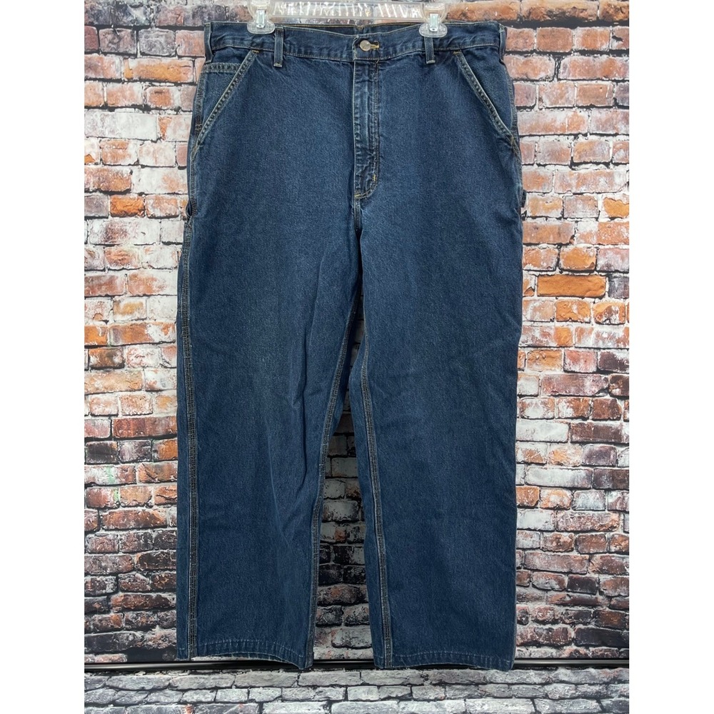 Carhartt B13 HDK Loose Fit Carpenter Jeans Mens 38x32 Dark Wash Denim Work Pants